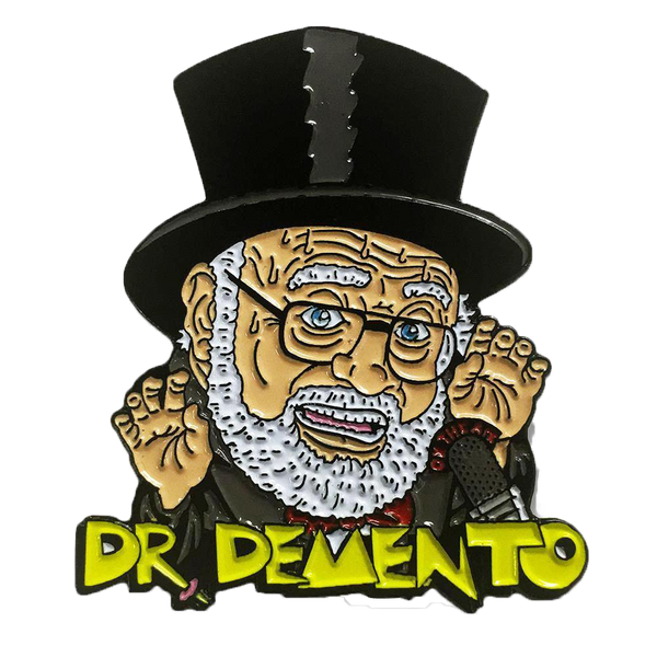DR. DEMENTO ENAMEL PIN