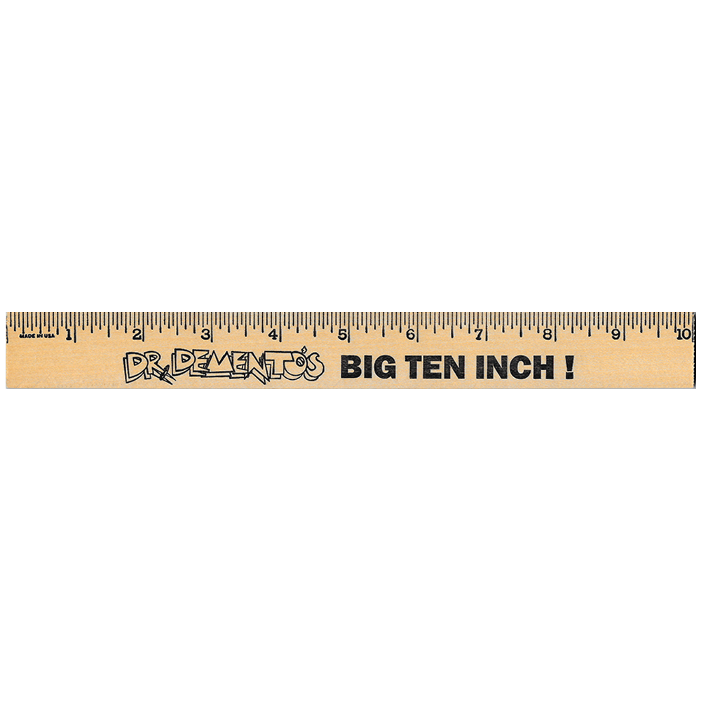 Official Dr. Demento “BIG 10-inch” ruler | Dr. Demento