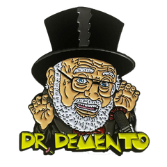 DR. DEMENTO ENAMEL PIN